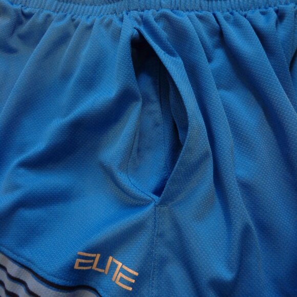Nike Dri-Fit Elite Basketball Boy’s Shorts Blue‎ Color Pockets Size S - Picture 8 of 9